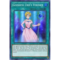 [ Bài Yugioh Chính Hãng ] Goddess Urd's Verdict - SHVA-EN010 - Super Rare 1st Edition