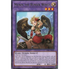 [ Bài Yugioh Chính Hãng ] CR01-AE163 Munin the Runick Wings