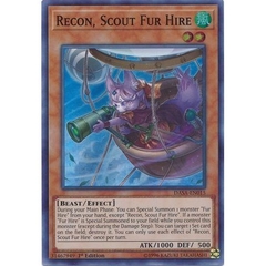 [ Bài Yugioh Chính Hãng ] Recon, Scout Fur Hire - DASA-EN015 - Super Rare 1st Edition