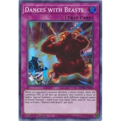 [ Bài Yugioh Chính Hãng ] Dances with Beasts - MP20-EN203 - Super Rare 1st Edition