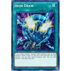 [ Bài Yugioh Chính Hãng ] Iron Draw - BLRR-EN034 - Secret Rare 1st Edition