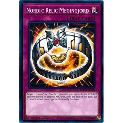 [ Bài Yugioh Chính Hãng ] Nordic Relic Megingjord - LEHD-ENB28 - Common 1st Edition