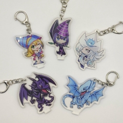 Móc Chìa Khóa Standee Yugioh Hình Quái Vật Chibi: Rồng Trắng Mắt Xanh, Phù Thủy Áo Đen,...