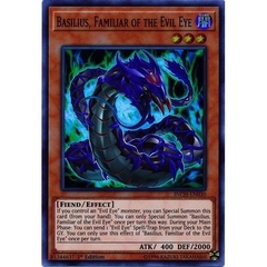 [ Bài Yugioh Chính Hãng ] Basilius, Familiar of the Evil Eye - INCH-EN030 - Super Rare 1st Edition