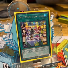 [ Bài Yugioh Chính Hãng ] SLF1-AE074 Dragonmaid Hospitality - Secret Rare (Alternate Art)