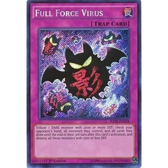 [ Bài Yugioh Chính Hãng ] Full Force Virus - RATE-EN078 - Secret Rare 1st Edition