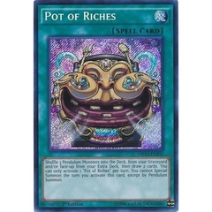 [ Bài Yugioh Chính Hãng ] Pot of Riches - MP15-EN233 - Secret Rare 1st Edition