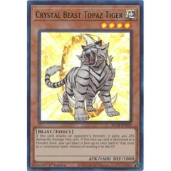 [ Bài Yugioh Chính Hãng ] Crystal Beast Topaz Tiger - BLCR-EN050 - Ultra Rare 1st Edition