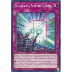 [ Bài Yugioh Chính Hãng ] Simultaneous Equation Cannons - LEDE-EN080 - Common 1st Edition