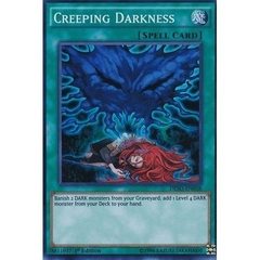 [ Bài Yugioh Chính Hãng ] Creeping Darkness - DESO-EN058 - Super Rare 1st Edition