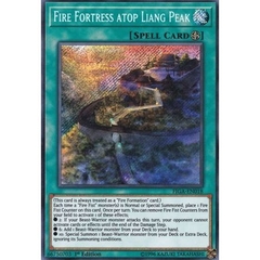 [ Bài Yugioh Chính Hãng ] Fire Fortress atop Liang Peak - FIGA-EN018 - Secret Rare 1st Edition