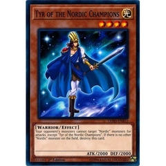 [ Bài Yugioh Chính Hãng ] Tyr of the Nordic Champions - LEHD-ENB12 - Common 1st Edition