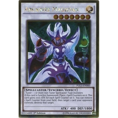 [ Bài Yugioh Chính Hãng ] Arcanite Magician - PGL3-EN060 - Gold Rare 1st Edition