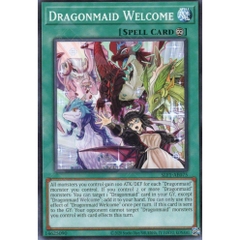 [ Bài Yugioh Chính Hãng ] SLF1-AE075 Dragonmaid Welcome - Common