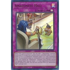 [ Bài Yugioh Chính Hãng ] Amazoness Hall - BLCR-EN038 - Ultra Rare 1st Edition