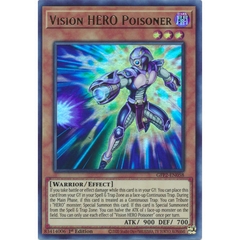 [ Bài Yugioh Chính Hãng ] Vision HERO Poisoner - GFP2-EN058 - Ultra Rare 1st Edition