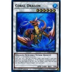 [ Bài Yugioh Chính Hãng ] Coral Dragon - LEHD-ENB38 - Ultra Rare 1st Edition