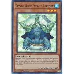 [ Bài Yugioh Chính Hãng ] Crystal Beast Emerald Tortoise - BLCR-EN049 - Ultra Rare 1st Edition