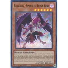 [ Bài Yugioh Chính Hãng ] Blackwing - Simoon the Poison Wind - BLCR-EN062 - Ultra Rare 1st Edition