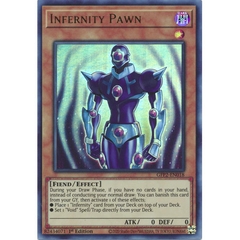 [ Bài Yugioh Chính Hãng ] Infernity Pawn - GFP2-EN018 - Ultra Rare 1st Edition