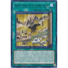 [ Bài Yugioh Chính Hãng ] Sacred Scrolls of the Gizmek Legend - AMDE-EN058 - Rare 1st Edition