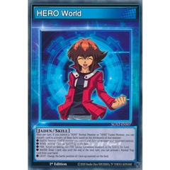 [ Bài Yugioh Chính Hãng ] HERO World - SGX2-ENS07 - Common 1st Edition