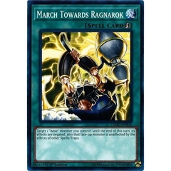 [ Bài Yugioh Chính Hãng ] March Towards Ragnarok - LEHD-ENB15 - Common 1st Edition