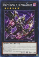 [ Bài Yugioh Chính Hãng ] Wollow, Founder of the Drudge Dragons - MP23-EN191 - Common 1st Edition