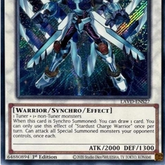 [ Bài Yugioh Chính Hãng ] Stardust Charge Warrior - LAVD-ENS27 - Secret Rare