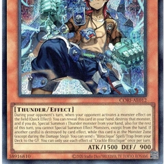 [ Bài Yugioh Chính Hãng ] CORI-AE012 Crackle Blitzclique (SER)