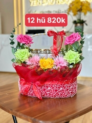 SET HOA YẾN 12H (GIỎ 3) -Có hủ