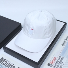 Nón Kết Dù Gió Logo Chữ Nhật Trắng- M12
