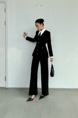 ÁO KHOÁC BLAZER CỔ TRÒN CÔNG SỞ NỮ LADIES MIEN STORE