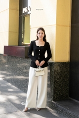 MIEN STORE ÁO KIỂU NỮ CÔNG SỞ CỔ VUÔNG TÔN DÁNG CALLA WOMEN