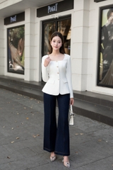 MIEN STORE ÁO KIỂU NỮ CÔNG SỞ CỔ VUÔNG TÔN DÁNG CALLA WOMEN