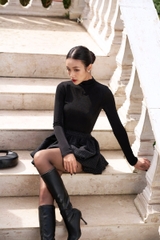 MIEN STORE CHÂN VÁY BÍ NGÔ DÁNG NGẮN CHẤT DẠ NHUNG JENNY
