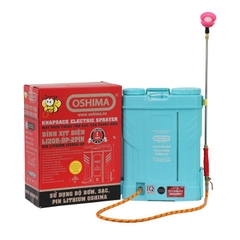 Bình Xịt Điện Bơm Đôi Oshima 20L Li20R-DP Pin Lithium
