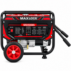Máy Phát Điện 3KW Chạy Xăng Maxlock MS3500ES Có Đề