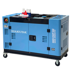 Máy Phát Điện 15KW Chạy Dầu Hakuda HKD15KP3AE Siêu Cách Âm