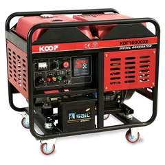 Máy Phát Điện Chạy Dầu Koop 12Kw(15Kva) KDF16000XE