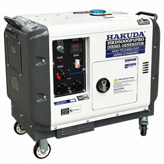 Máy Phát Điện 5KW Chạy Dầu Hakuda HKD5000P1PRO Siêu Cách Âm