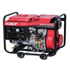 Máy Phát Điện Chạy Dầu Koop 5Kw(6.3kva) KDF6700XE Đề