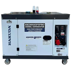 Máy Phát Điện 8KW Chạy Dầu Hakuda HKD8500P3PRO 3 Pha Siêu Cách Âm
