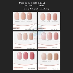 Sơn gel Xeijayi chính hãng màu nude, trong suốt, màu đỏ 15ml
