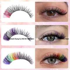 Mi chùm Màu Cluster color 120 Cụm Cong 3D, Mix Màu Hỗ Trợ Trang Điểm, Makeup, Nối Mi