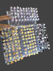 Chổi ống chải mi gắn charm hàng cao cấp nhiều hoạ tiết xinh đẹp