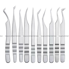 Nhíp nối mi Manhua Douyin chuẩn, phù hợp kỹ thuật Classic, Volume, Nhíp nối mi chuyên nghiệp bằng thép không gỉ, đầu cong chuẩn xác, gắp fan dễ – tách mi chuẩn,