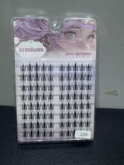 Mi chùm cluster Anime, mi cụm makeup truyền thống không có keo dưới gốc