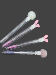 Chổi ống chải mi gắn charm hàng cao cấp nhiều hoạ tiết xinh đẹp