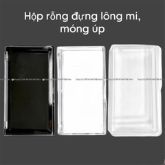 Hộp đựng mi fan, hộp đựng nail,móng giả (set 2 hộp/dụng cụ nối mi)